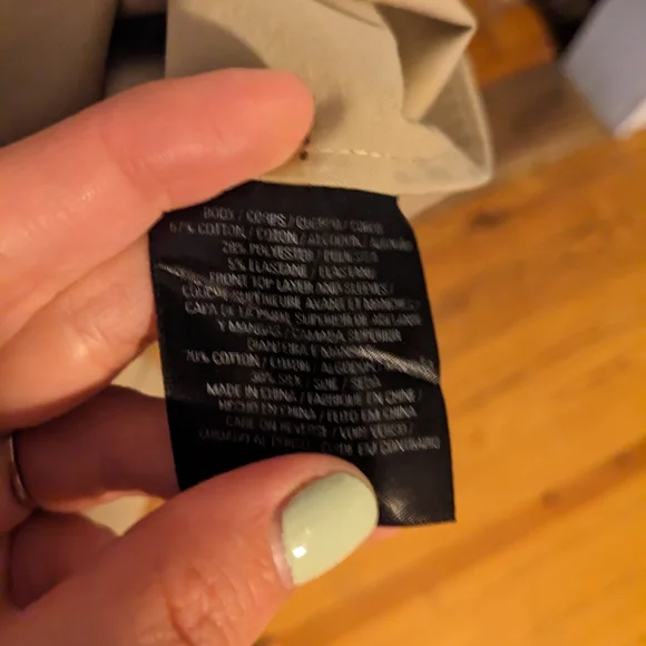 Elie Tahari Khaki Tie Waist Shirt Dress, Sz 8 - Picture 7 of 8